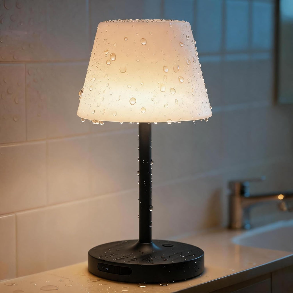 SAIWEYA Outdoor Waterproof Shower Lamp, 5200mAh Rechargeable Bathroom Lamp