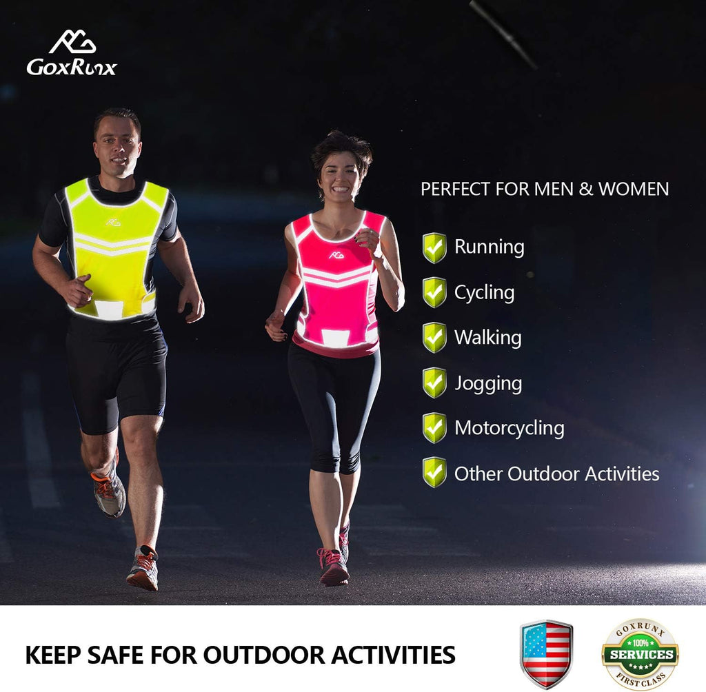 Reflective Running Vest Gear Cycling Motorcycle Reflective Vest,High Visibility Night Running Safety Vest