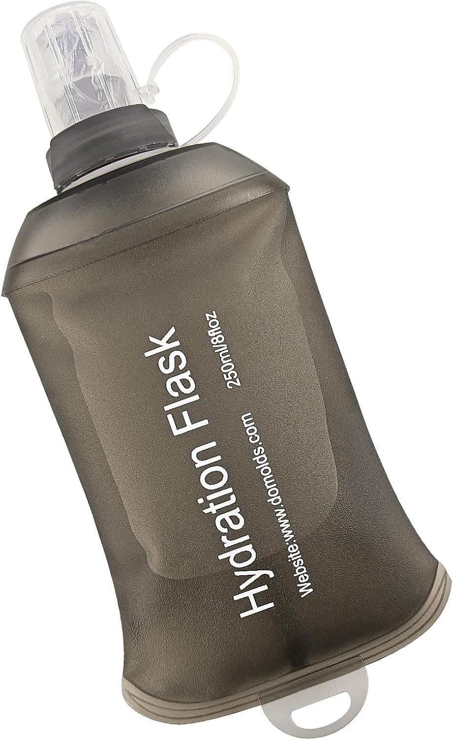 WILDREEDS 150ml Soft Flask, TPU Collapsible Soft Water Bottle for Hydration Pack, Running Vest, Folding Water Bottle for Hiking Cycling Climbing-2Pcs, Black