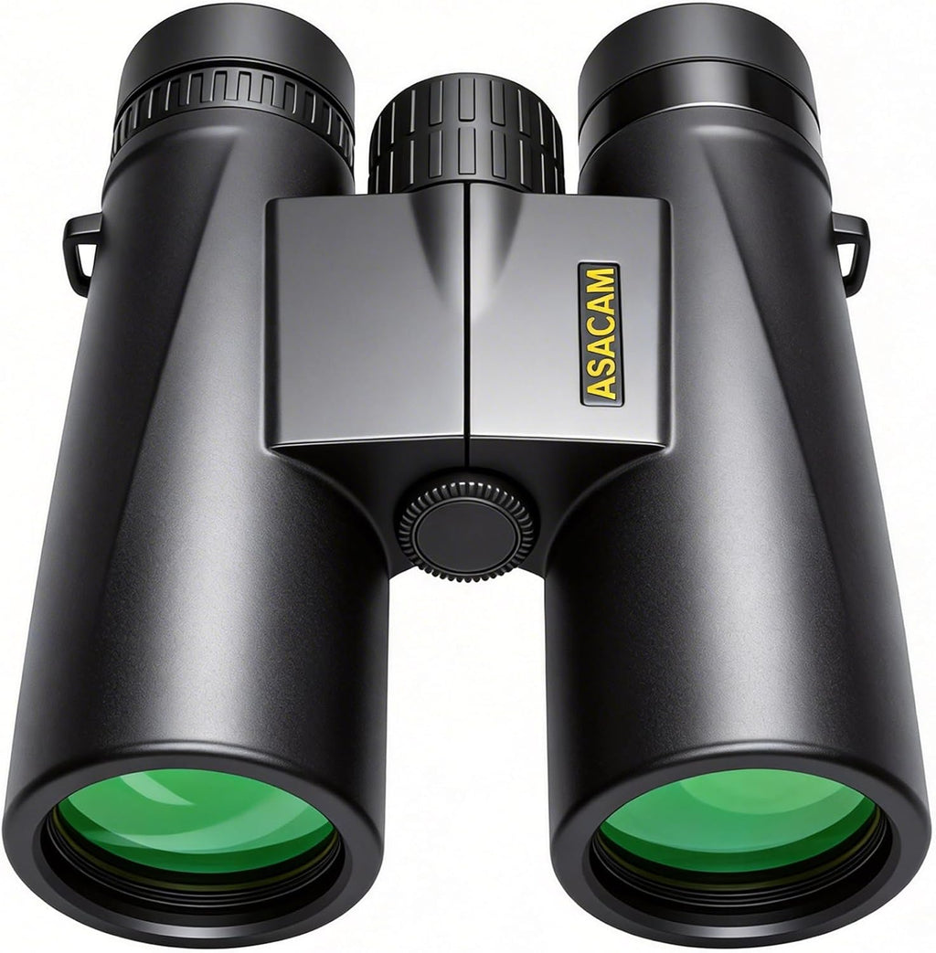 Asacam 12x42 Binoculars for Adults, HD High Powered Binoculars with BAK4 Prism, Lightweight for Bird Watching, Hunting and Travel