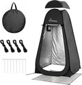 WolfWise PRO Pop Up Shower Tent with Silver Coated, Floor and Rain Fly