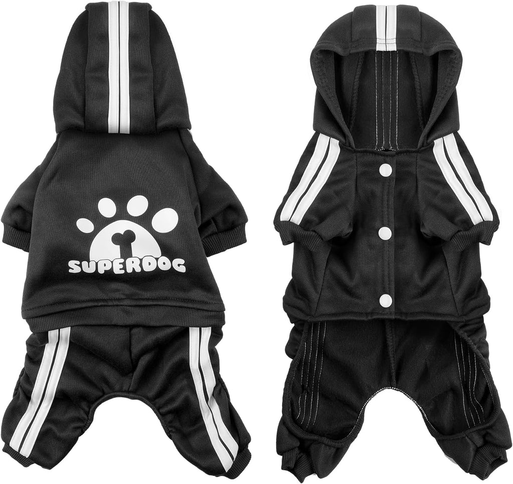 Dog Hoodie 4 Legs Jumpsuit Puppy Clothes Pullover Sweatshirt Pet Coat