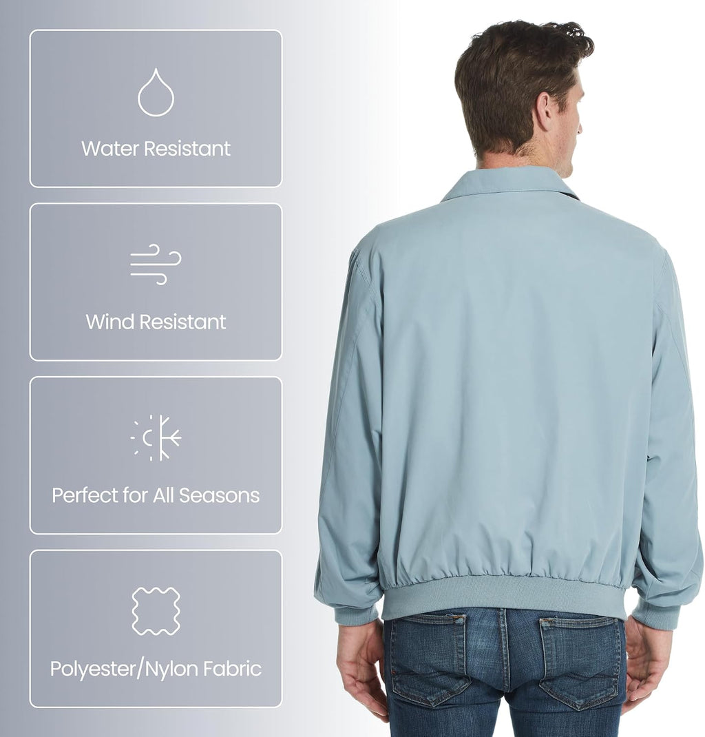 Weatherproof Men's Golf Jacket - Lightweight Windbreaker, Water-Resistant Microfiber Shell, Perfect for Golf & Casual Wear