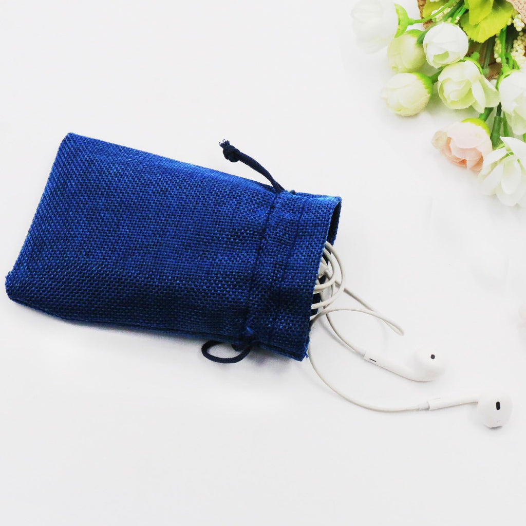 SumDirect Small Burlap Gift Bags 20 Pcs Mixed Color Jewelry Pouches with Drawstring Reusable Linen Gift Bags for Wedding, Party, Valentine, Christmas 3.7x5.5 inch