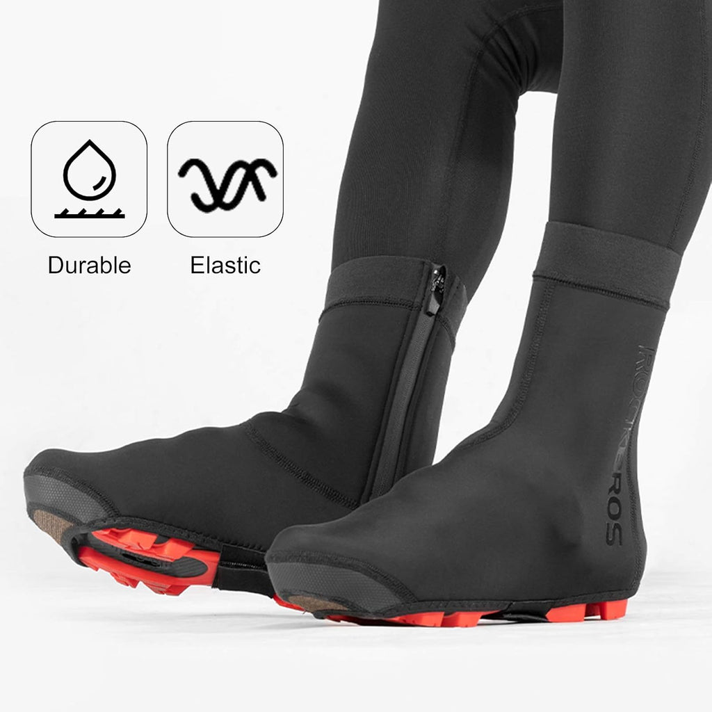 ROCKBROS Cycling Shoe Covers Warm Bike Shoe Cover Windproof Water Resistant