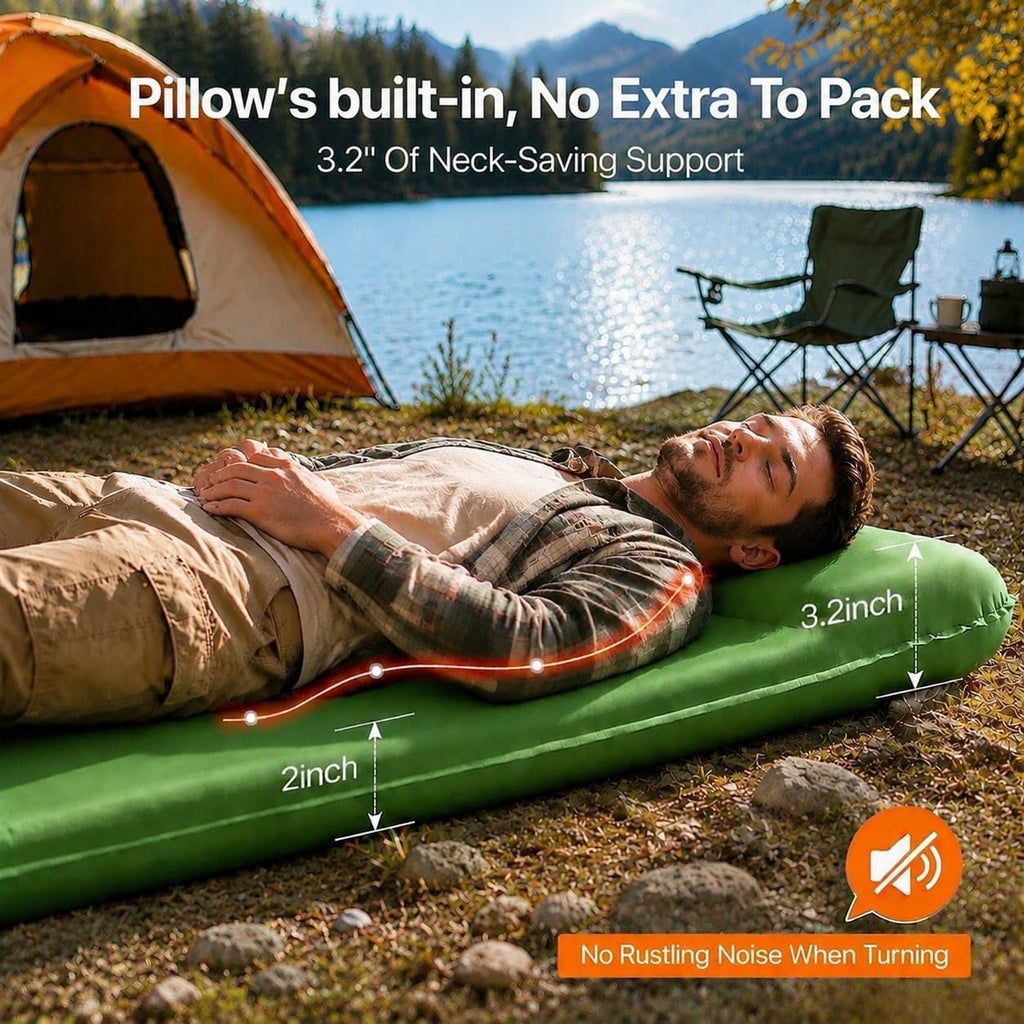 Self-Inflating Sleeping Pad, Memory Foam Camping Mattress pad, Sleeping Mat