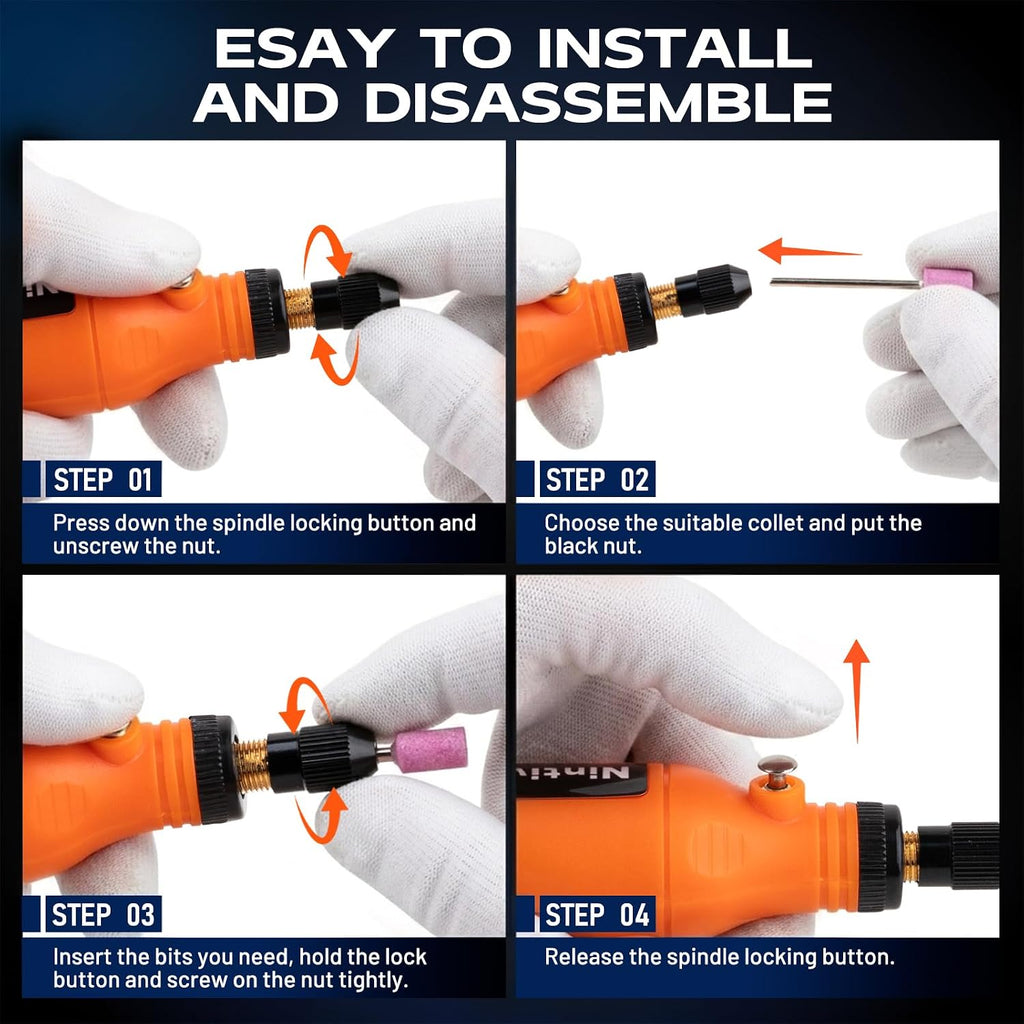 Mini Power Cordless Rotary Tool Kit, Rotary for 3D DIY Crafts