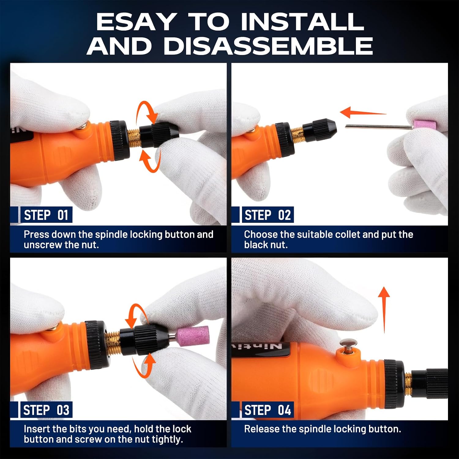 Mini Power Cordless Rotary Tool Kit, Rotary for 3D DIY Crafts
