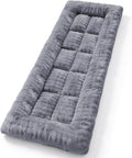 Thick Camping Sleeping Pad - Faux Rabbit Fur Ultra Soft & Non-Slip Sleeping Mat with Portable Roll up Camping Cot Pad for Travel Car Tent Guest Bed