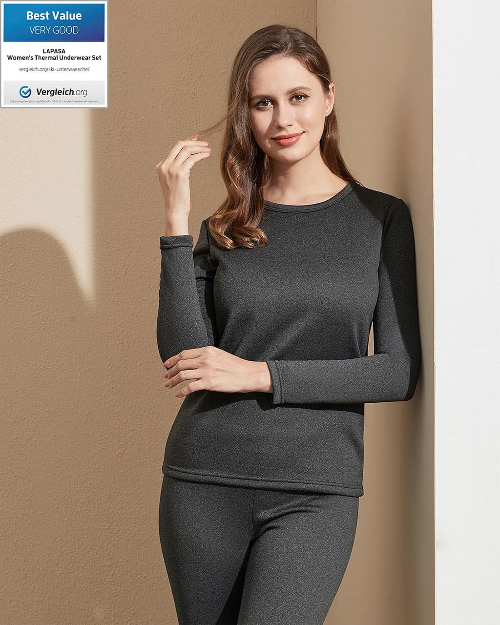 LAPASA Women's Thermal Underwear Set Light/Mid/Heavy Weight L17/ L41/L44