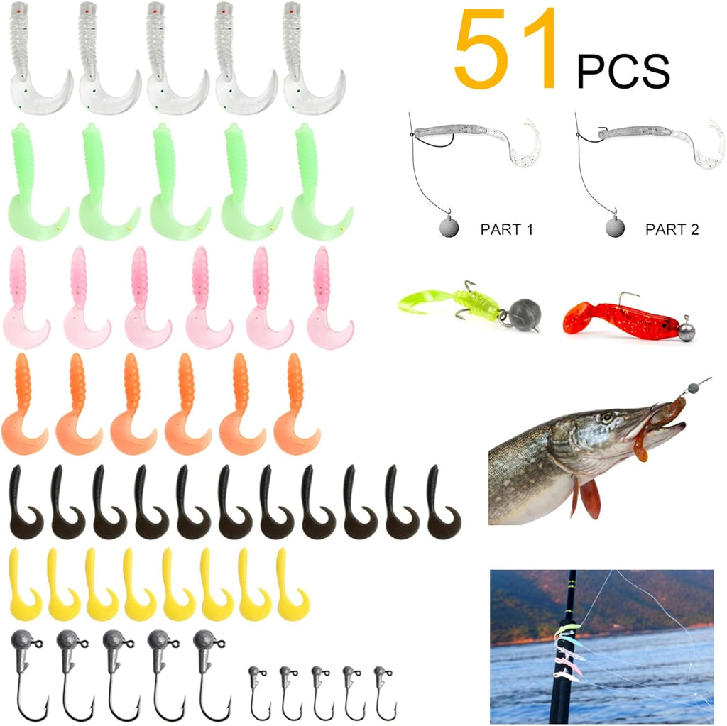 Fishing Rod Reel Full Kit Portable Travel Spinning Pole Reel Lure Carry Bag