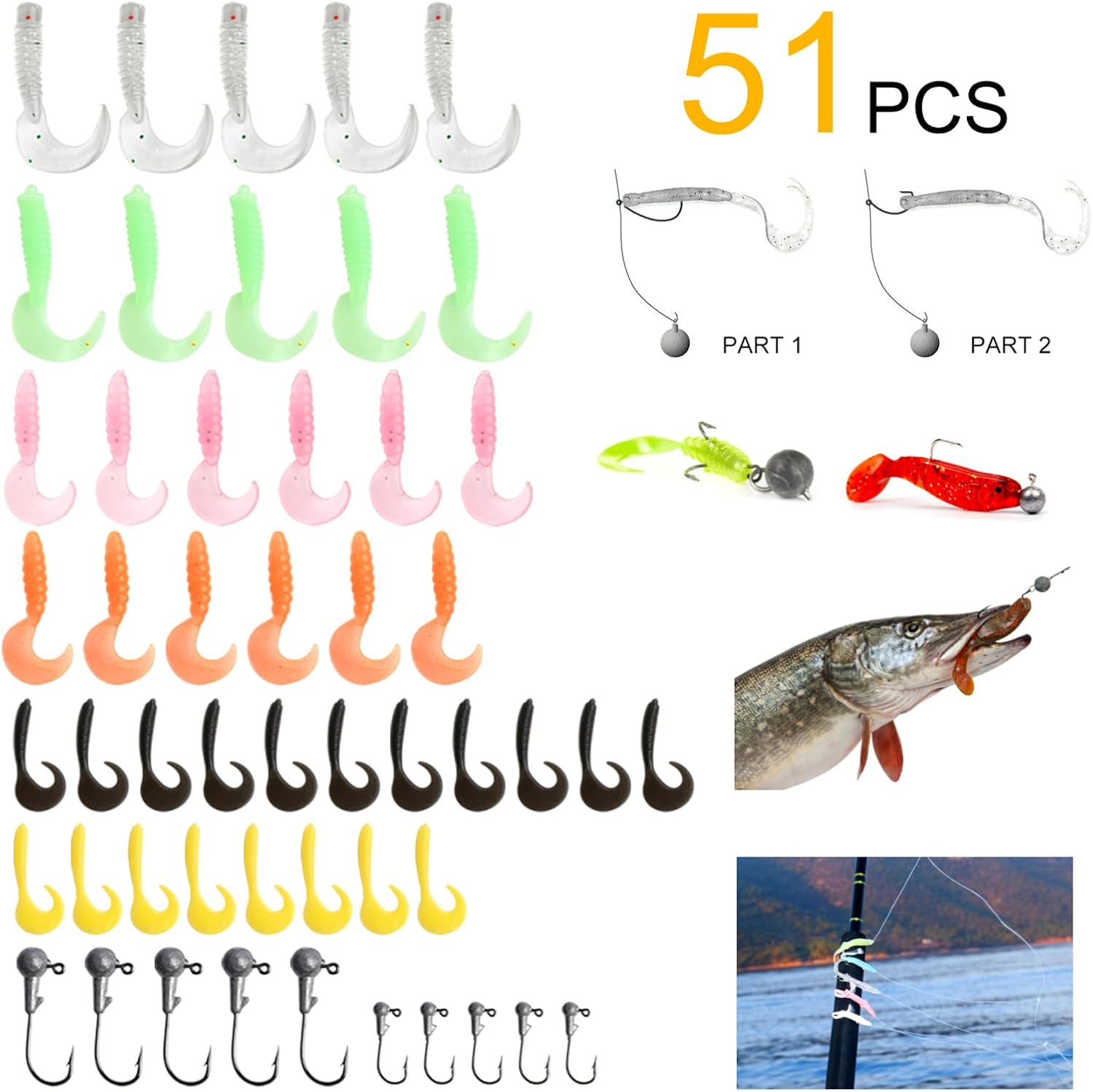 Fishing Rod Reel Full Kit Portable Travel Spinning Pole Reel Lure Carry Bag