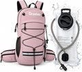 Graxivo Hydration Backpack, Lightweight Hydration Pack with Waist Pockets & Helmet Holder, Versatile Daypack for Mountain Biking, Cycling, Hiking, Running for Men Women