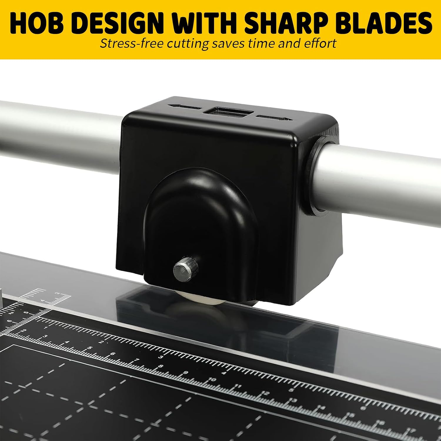 14 Inch Rolling Cutter Precision Rotary Paper Trimmer,Manual Heavy Duty Professional Rolling Trimmer for Photo Paper,Film,Art Paper Jam,Office Paper,Thin Plastic Soft Board,PVC,Cutting Table