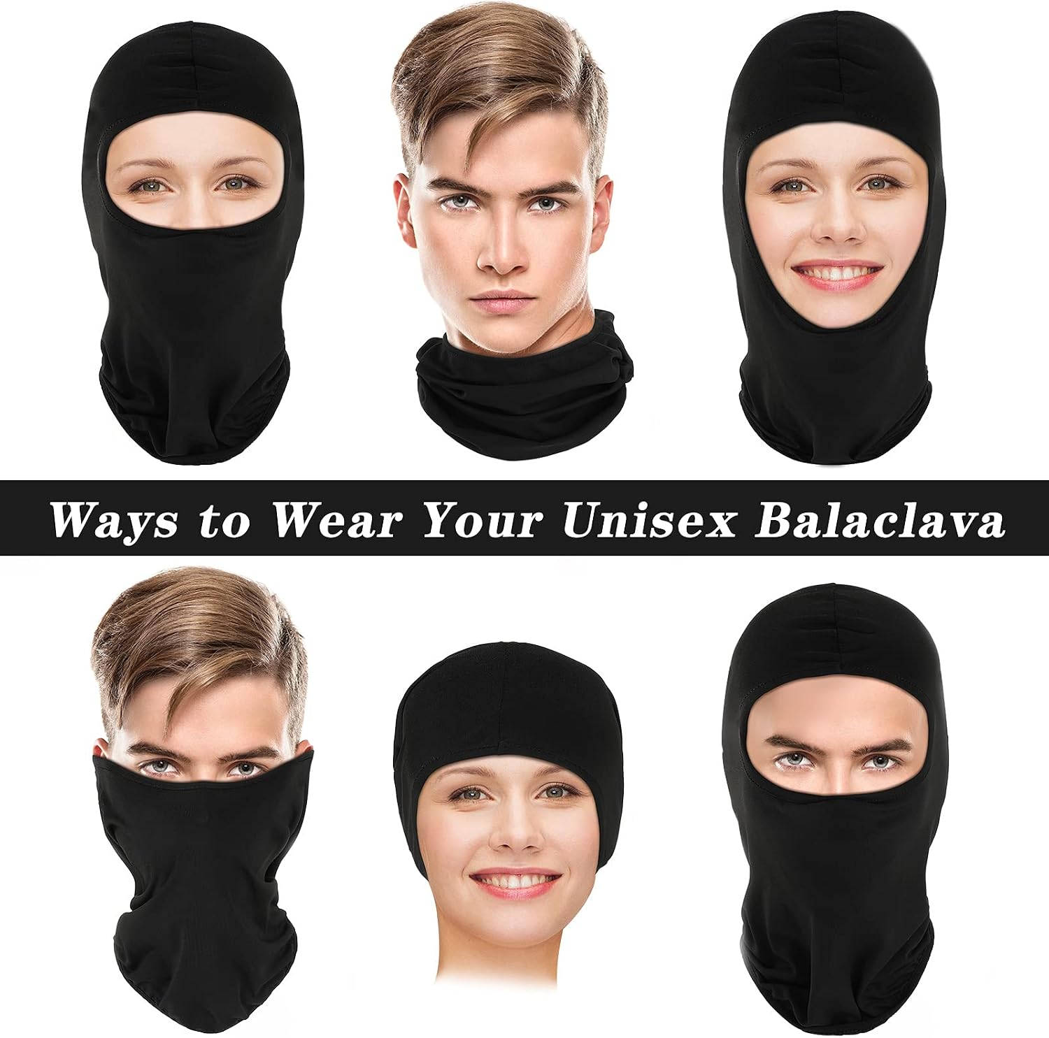 Geyoga 12 Pcs Ski Mask Balaclava Full