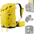 LEOFOTO 35L Camera Backpack for Photographer, Lightweight Waterproof Travel Camera Bag for Camera/Drone/15.6" Laptop, Photopraphy Bag with Side Access & Rain Cover, Tripod Compatible, 2.65KG - YELLOW