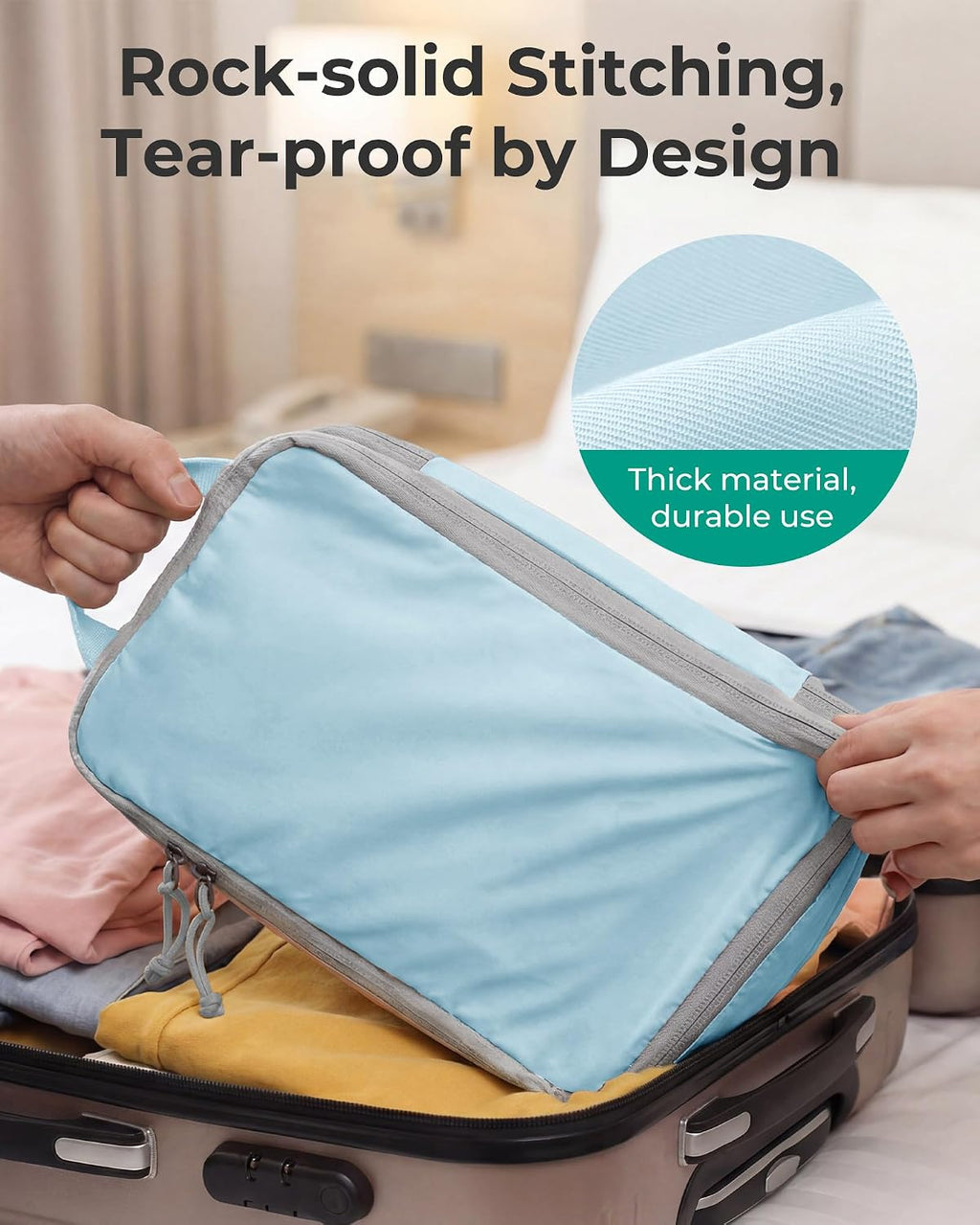 BAGSMART Compression Packing Cubes for Travel Essentials