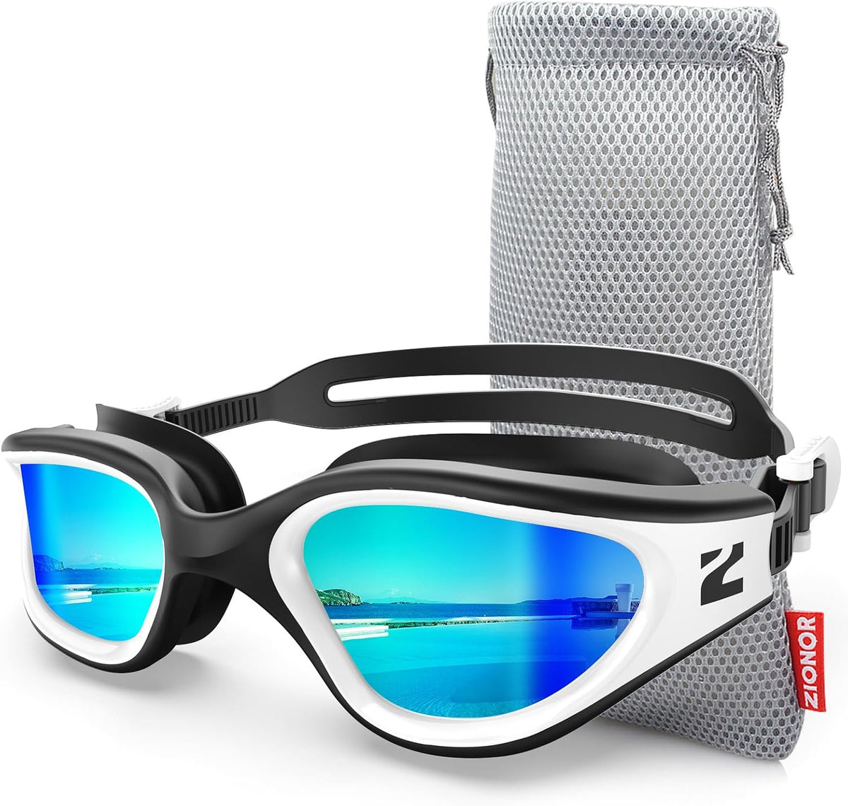 ZIONOR G1 Air Swim Goggles Adult, Polarized for Pool, Outdoor, Open Water