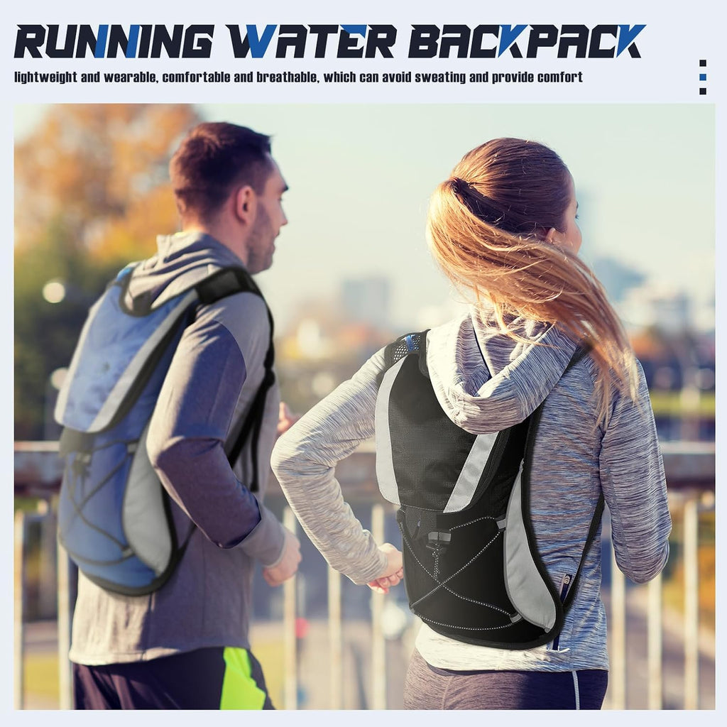 2 Pack Hydration Backpack Pack with 2L Water Bladder, Hiking Backpack with Hydration Bladder Water Rucksack Backpack Bladder Bag Cycling Bicycle Bike/Hiking Climbing Pouch