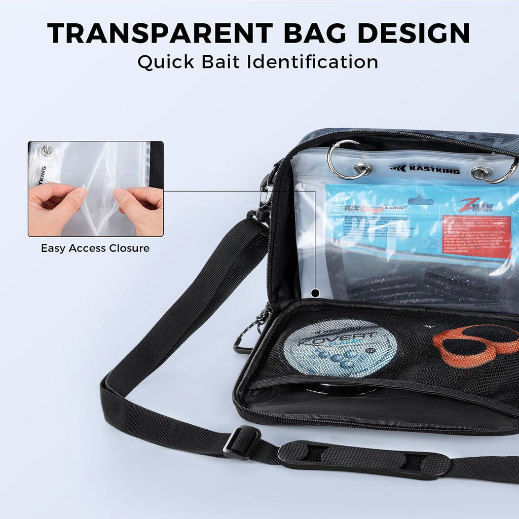KastKing BaitSpace Detachable Tackle Bag, Soft Plastic Bait Storage