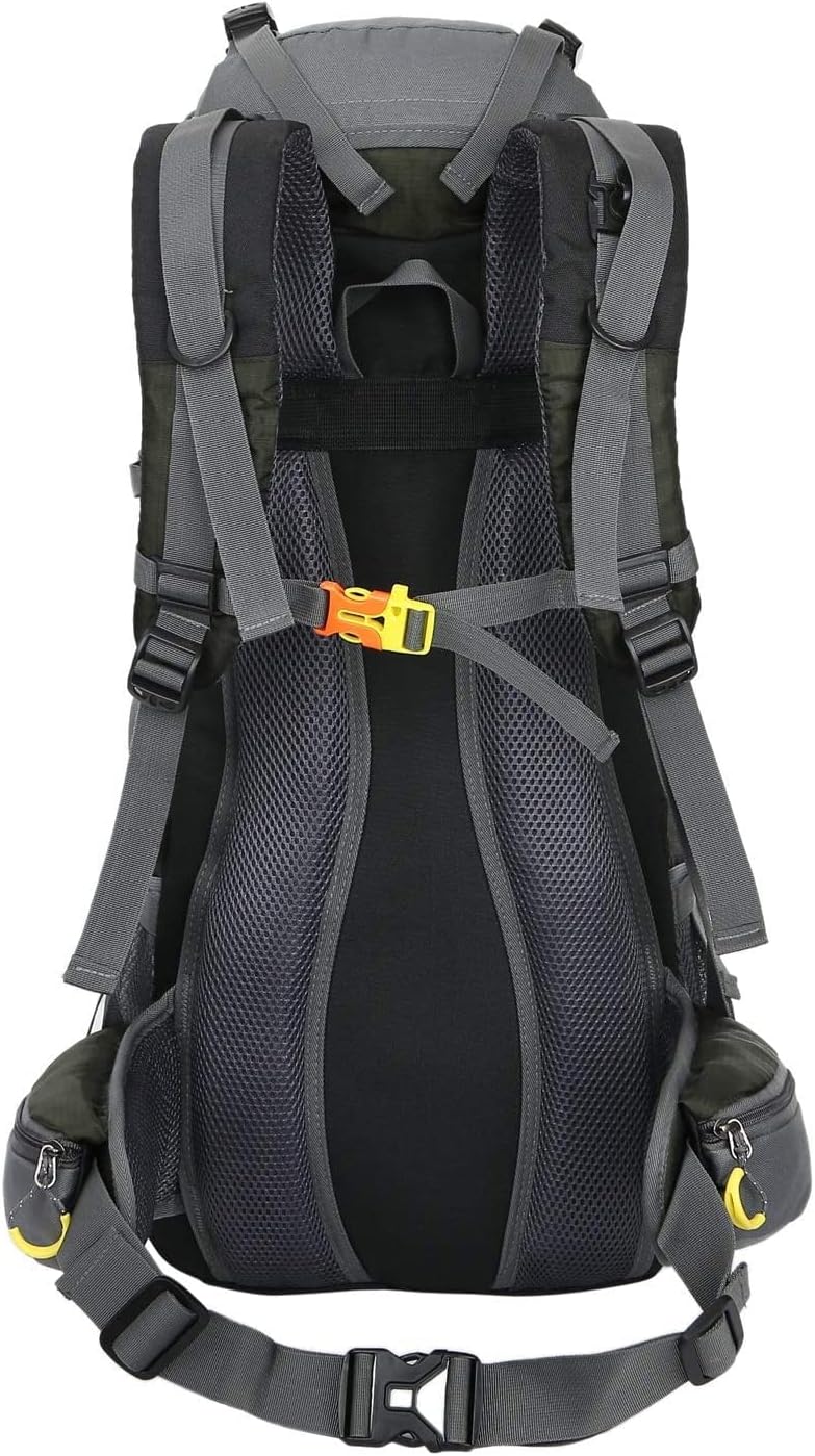 WoneNice 50L(45+5) Waterproof Hiking Backpack Outdoor Daypack w/Rain Cover