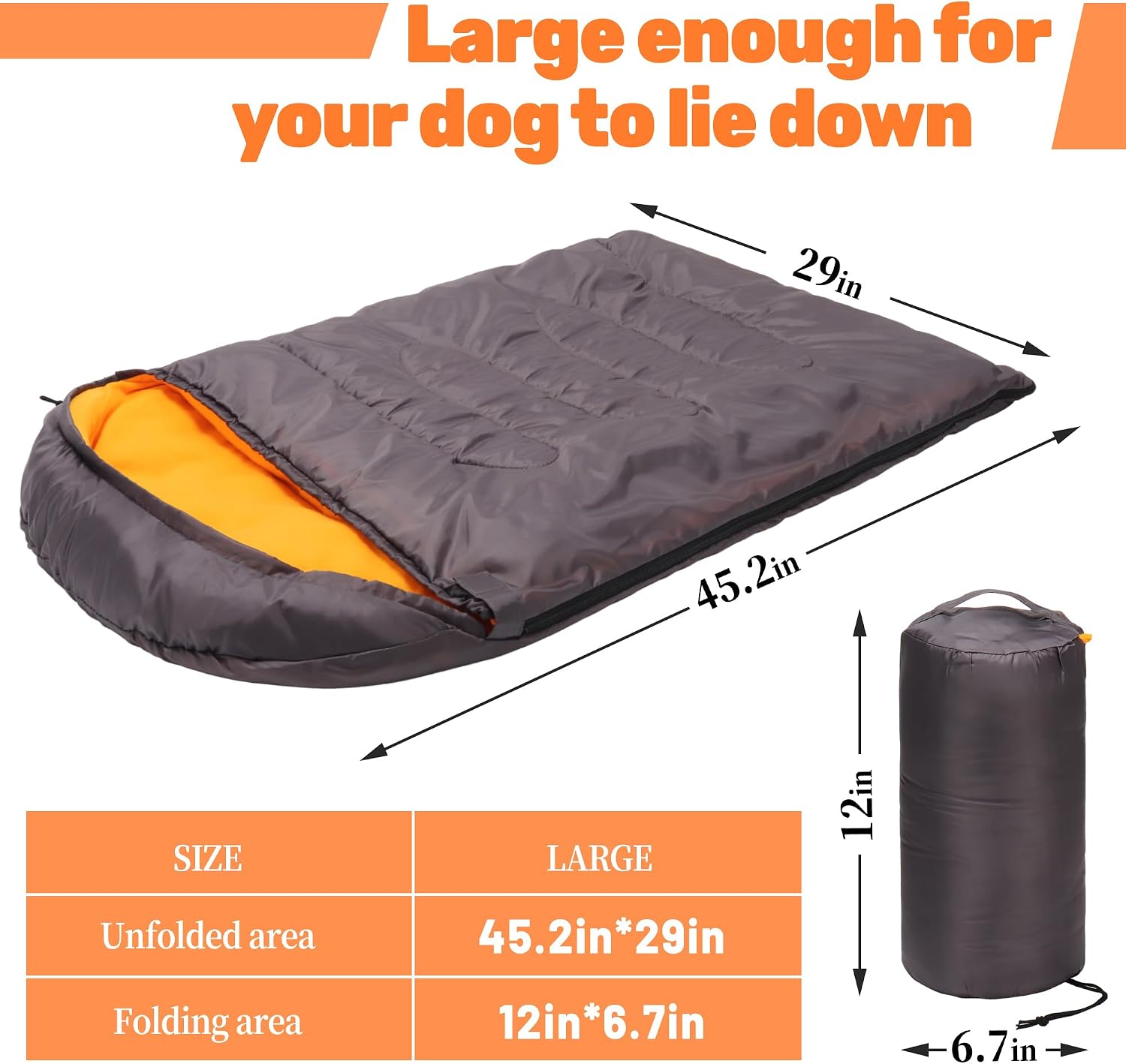 Lifeunion Dog Sleeping Bag with Storage Bag