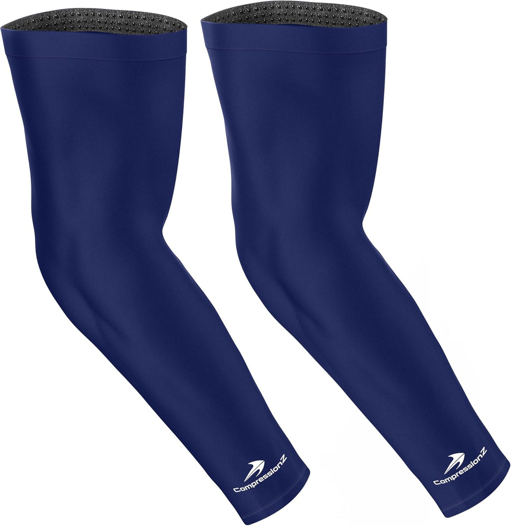 CompressionZ Compression Arm Sleeves for Men & Women| Cooling UV Sun Protection Elbow Pain Relief for All Sports and Recovery
