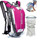 INOXTO Hydration Pack Backpack，18L Hydration Pack Lightweight Water Backpack with 2L Water Bladder Bag Daypack for Hiking Running Cycling Camping Hunting for Women Men