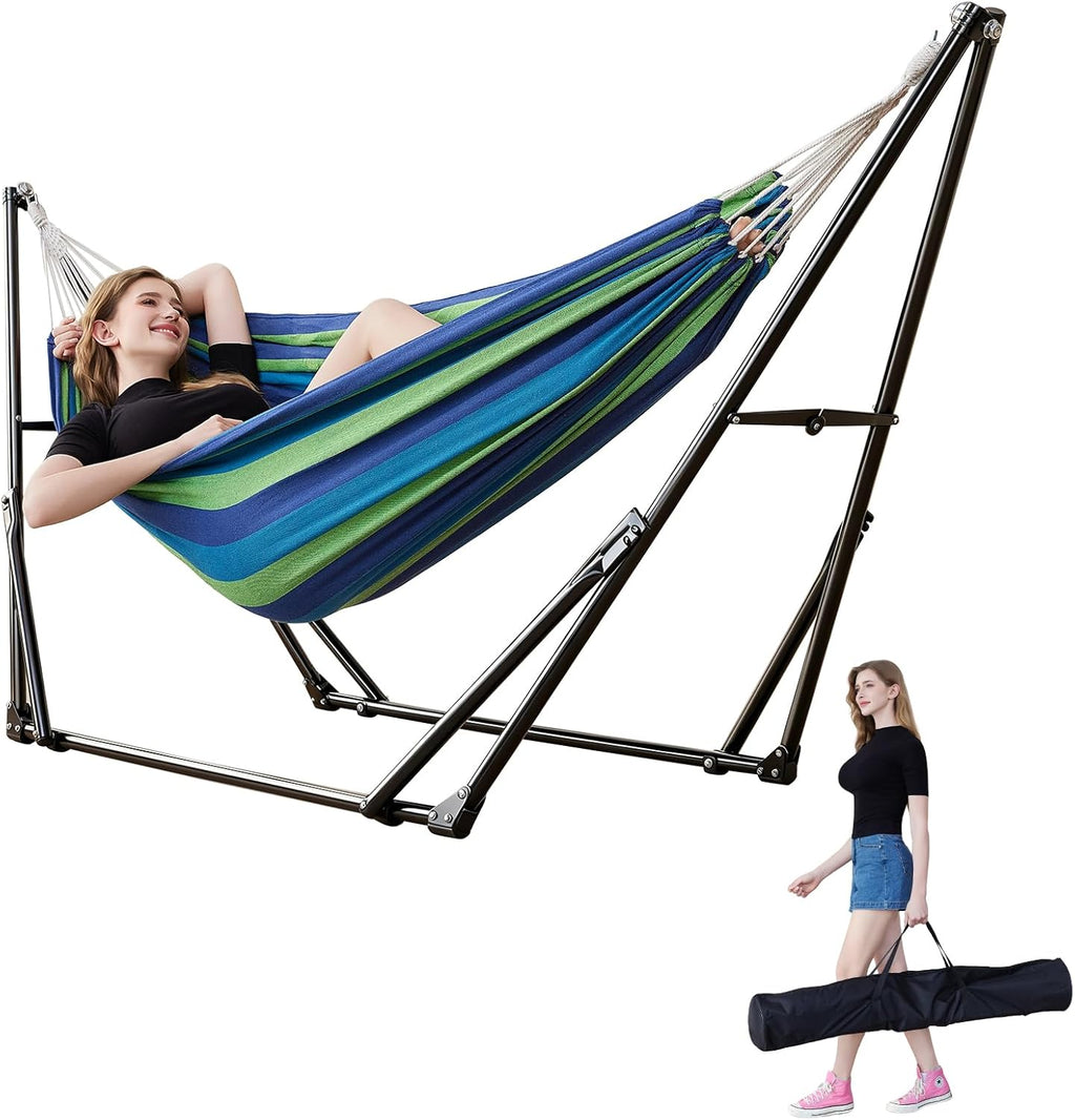 Portable Hammock with Stand for Outside or Inside,No Tree Required