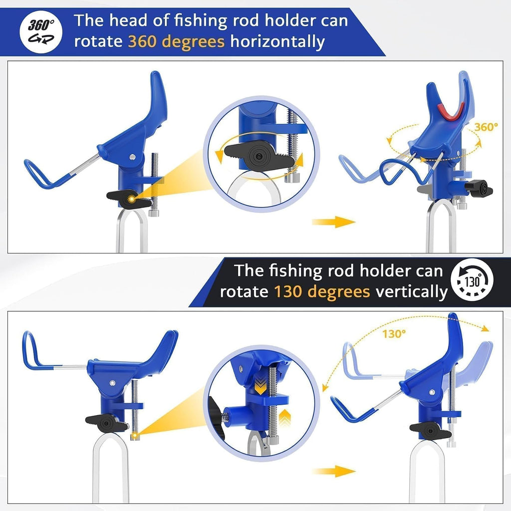 DZrudun Fishing Rod Holder for Ground,Fishing Pole Holders for Ground 2/4PC