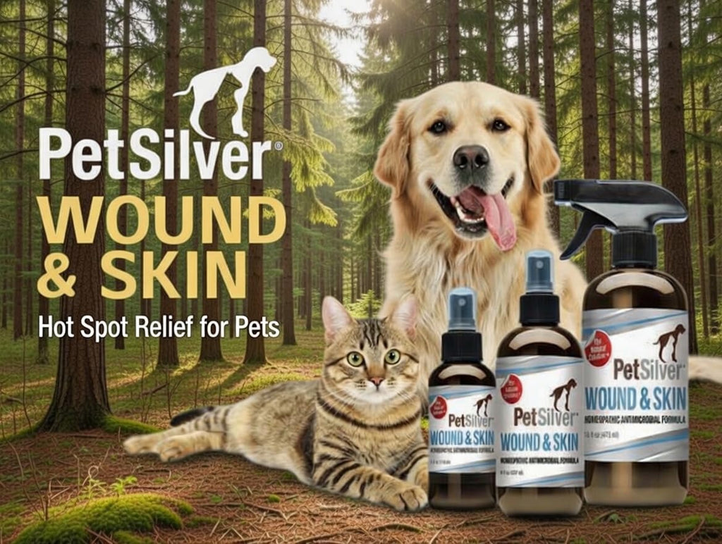 PetSilver Wound Spray, Silver Dog Wound Spray, Hot Spot, USA Made, 16 oz