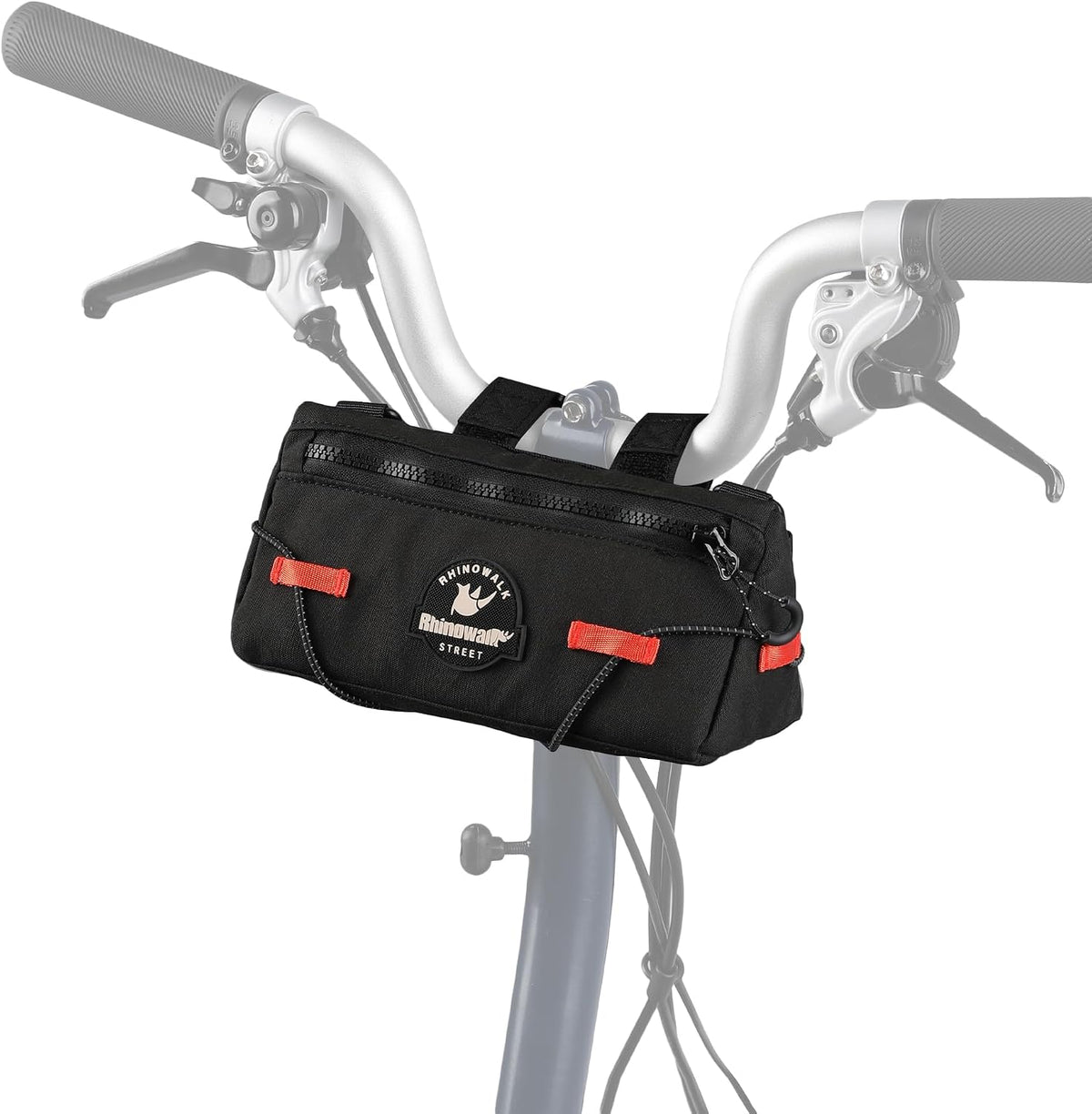 Rhinowalk Bike Handlebar Bag Bicycle Front Bag Storage Small Pouch with Shoulder Strap for Urban Cycling