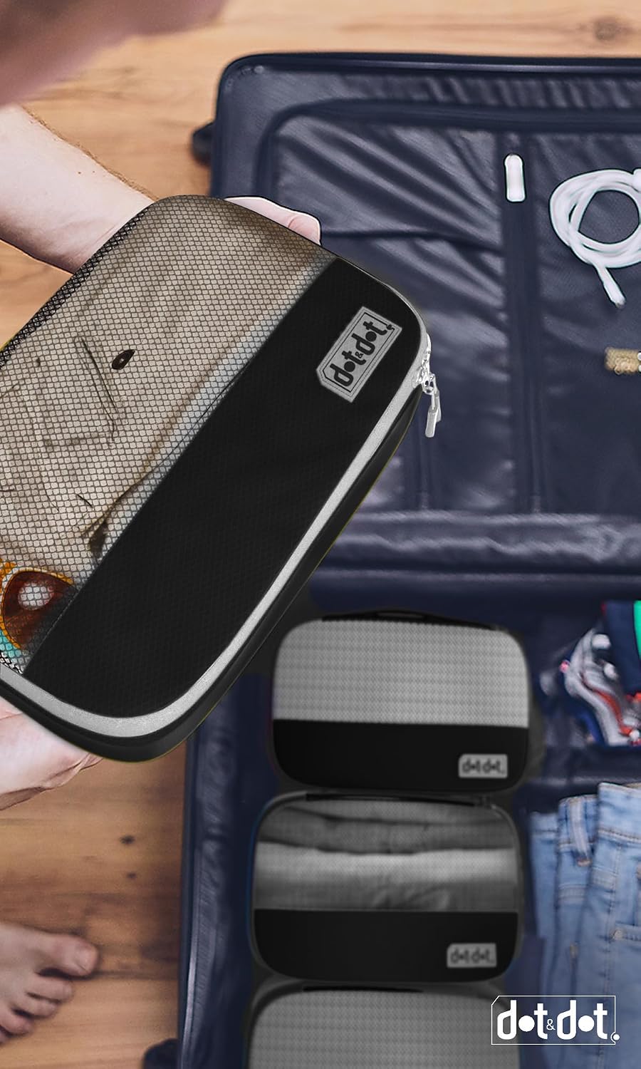 4pc Small Packing Cubes for Travel - Luggage Organizers for Suitcases