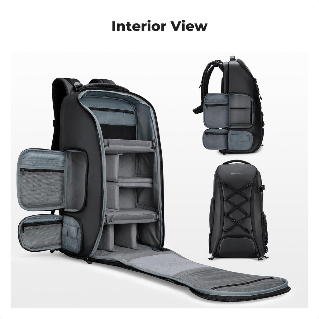 K&F CONCEPT Camera Backpack,30L Large Capacity Camera Bag for Photographers