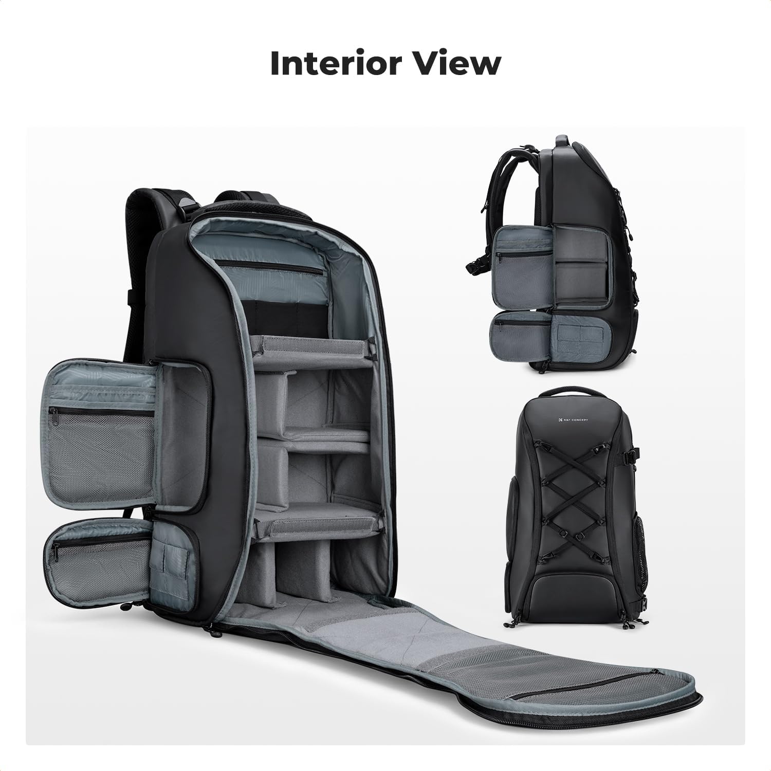K&F CONCEPT Camera Backpack,30L Large Capacity Camera Bag for Photographers