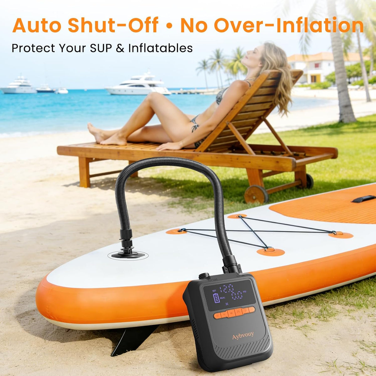 Paddle Board Electric Pump,Rechargeable SUP Paddle Board Pump