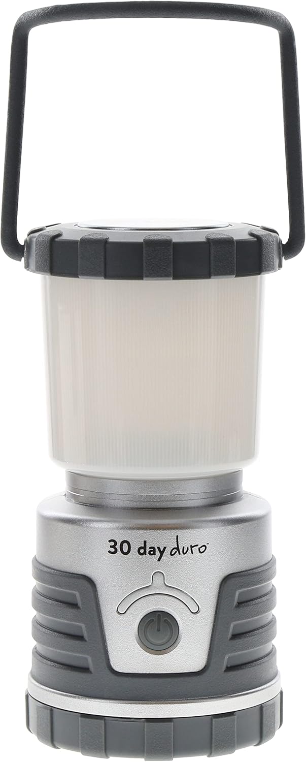 ust Duro Lantern with 30-Day Run time, Low and high Light, Water Resistant, Aluminum, for Camping, Hiking, and Outdoors