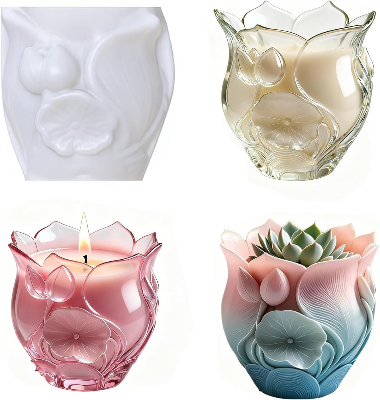 Bow Silicone Mold for Resin Crafts, Planters and Organizers