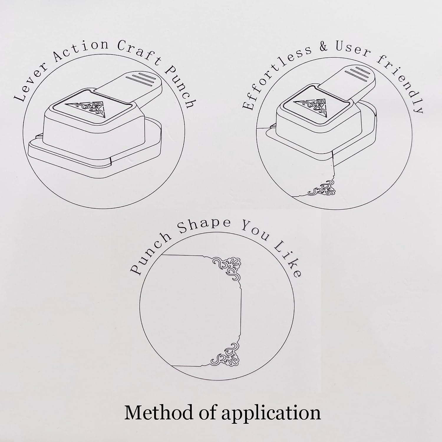 Edge Paper Punch Scrapbook Craft Corner Punches for Card Making