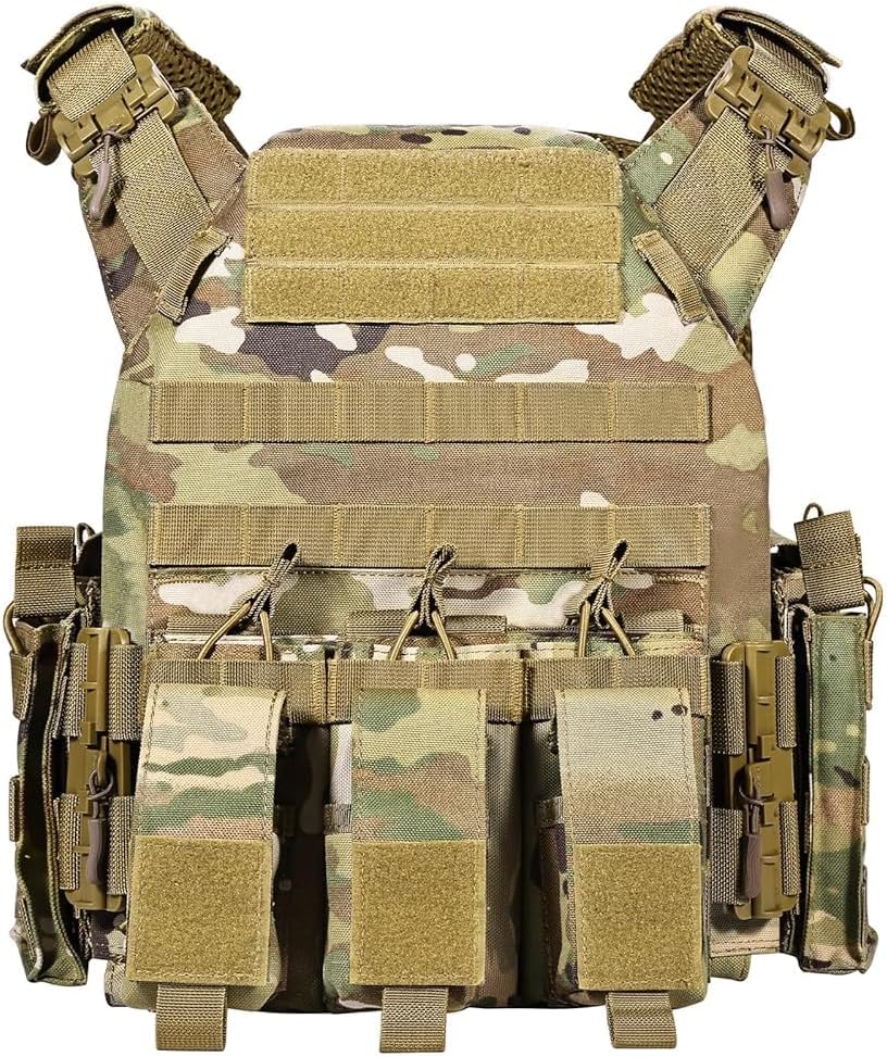 GFIRE Tactical Vest, Quick Release Lightweight Breathable Vest for Training