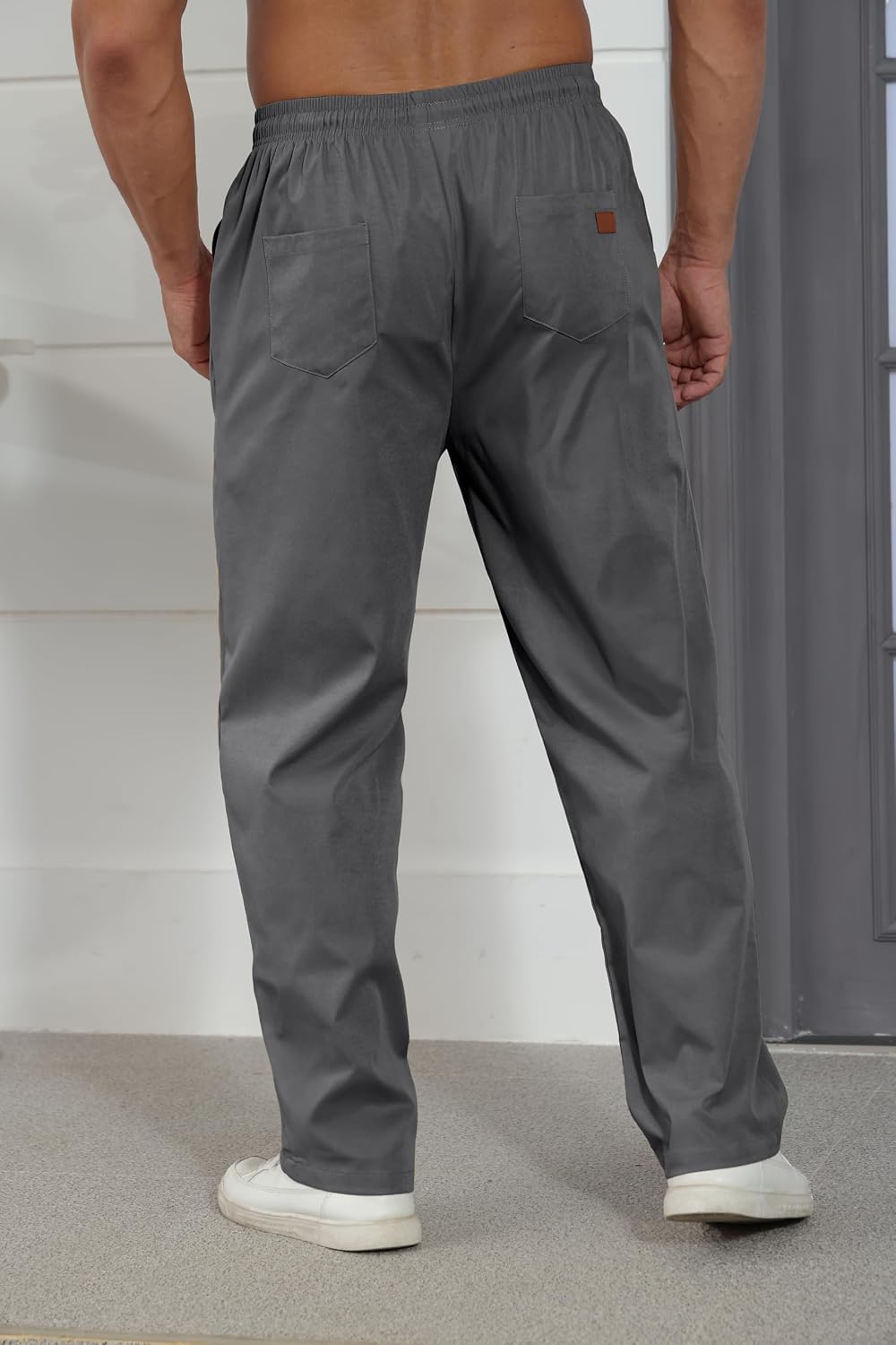 Rela Bota Mens Casual Jogger Pants Cargo Pants Drawstring Sweatpants