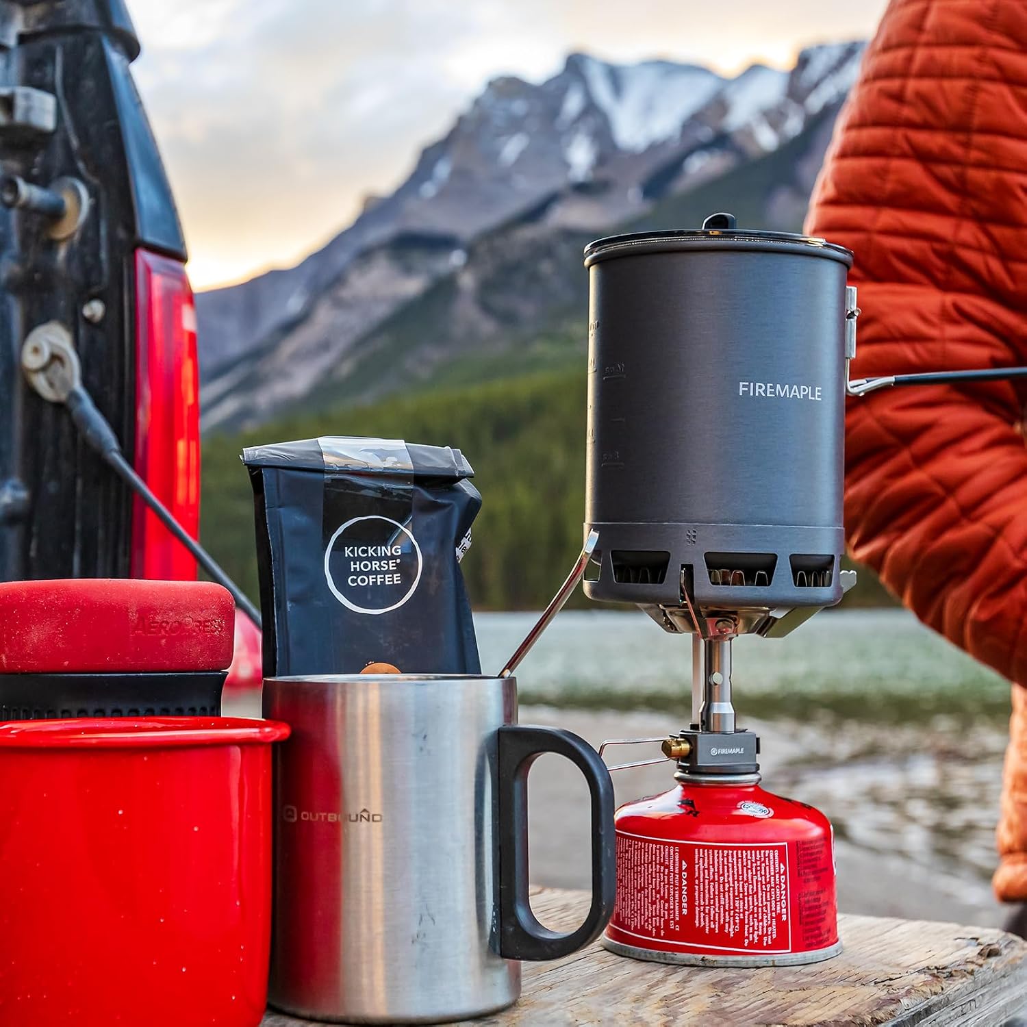 Fire-Maple Petrel G3 Pot & Greenpeak 1 Gas Stove Camping Cooking Set