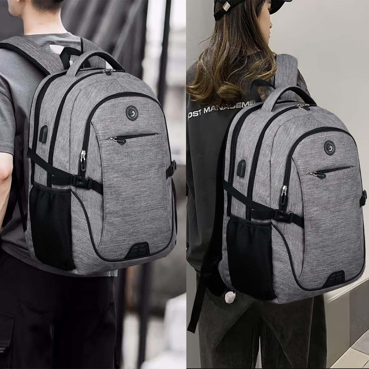 SHRRADOO Travel Laptop Backpack for Men Women, College High Schoolbag