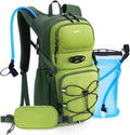 ECOHUB 20L Lightweight Hydration Backpack with 2L Water Bladder&Waist Pack