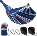 ANYOO Cotton Camping Hammock Portable with Tree Straps Holds 660lbs