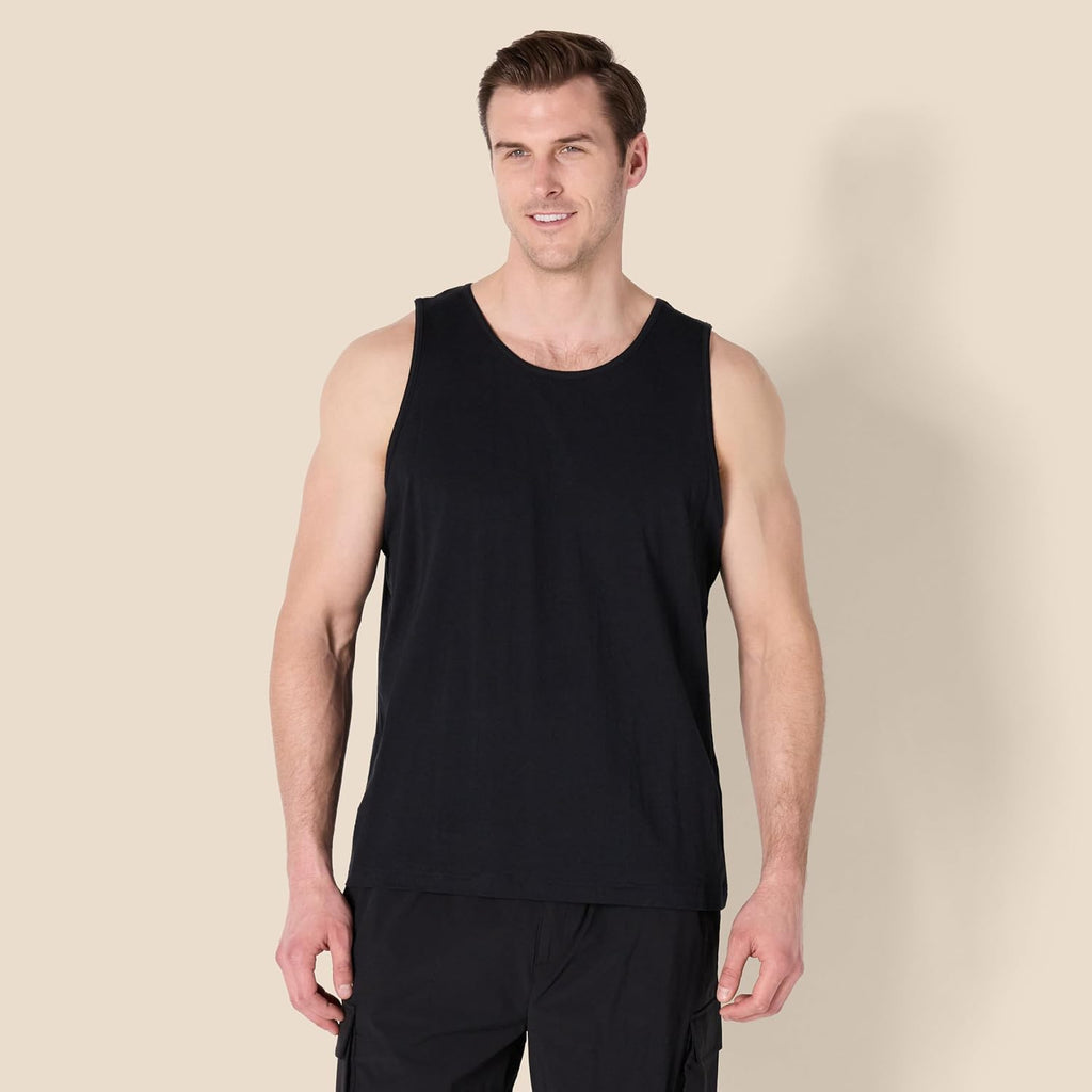 Amazon Essentials Men's Regular-Fit Sleeveless Tank Tops