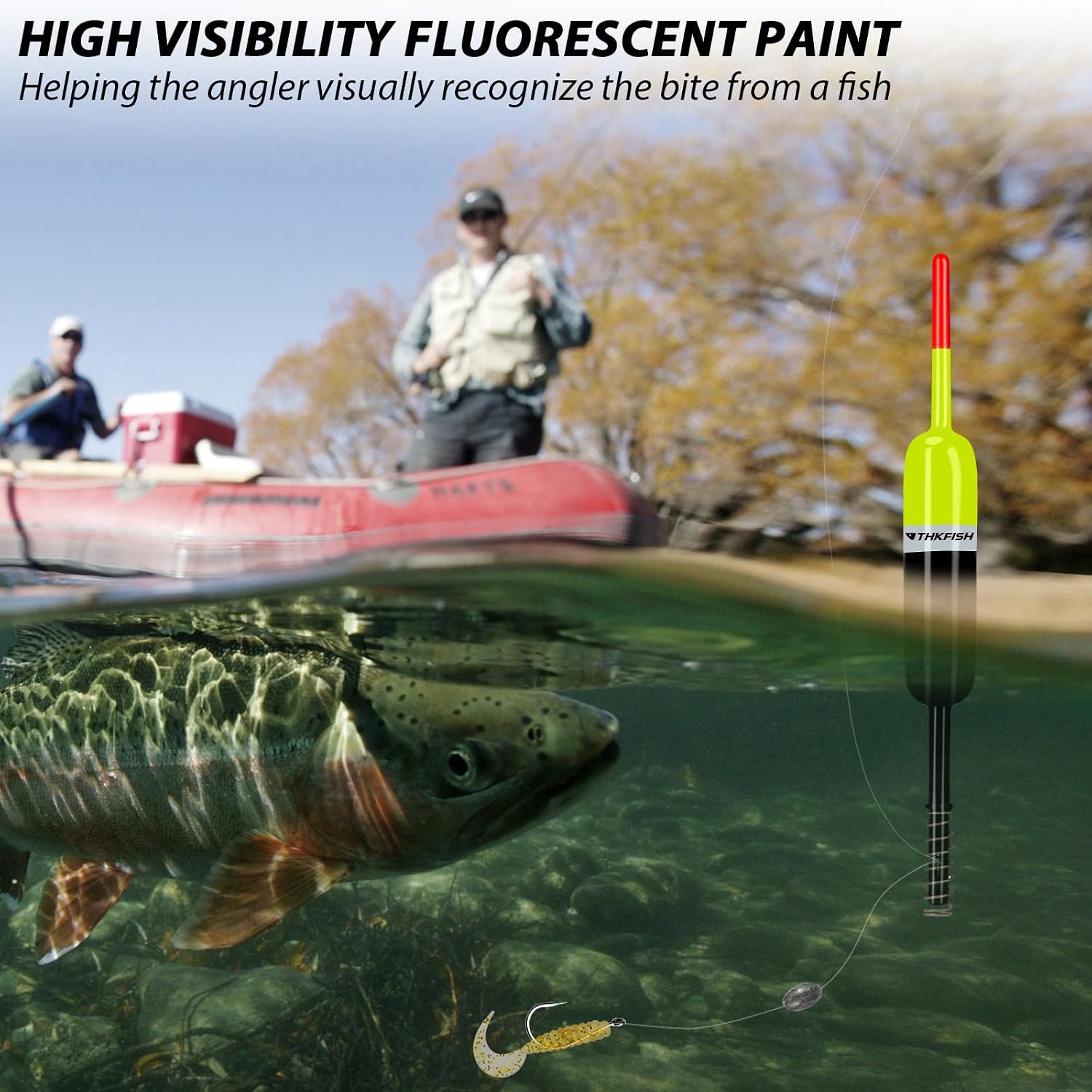 THKFISH Balsa Fishing Bobbers and Fishing Floats for Crappie