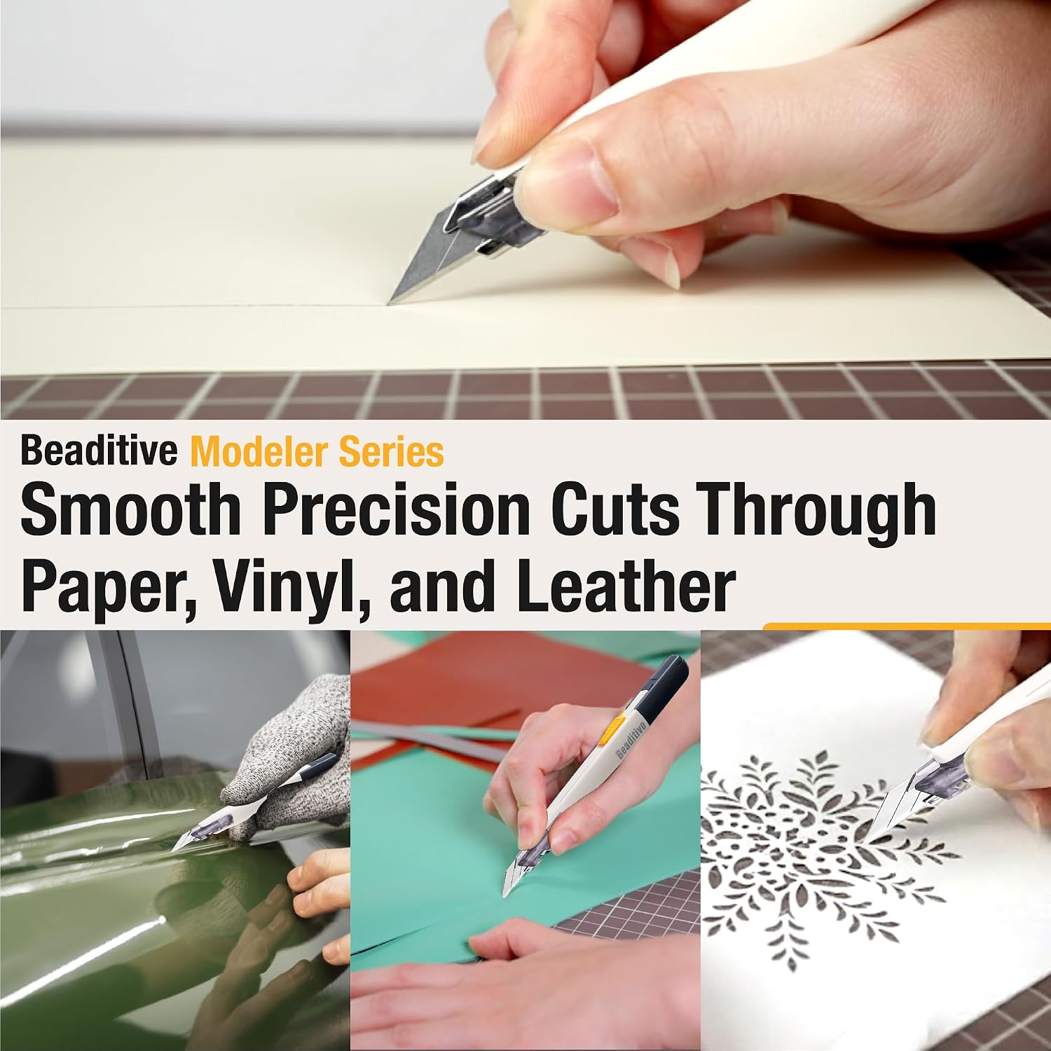 Beaditive High Precision Detail Craft Knife with 10 Blades - 30 Degree Blade Utility Knife - Art, Craft, Model Making
