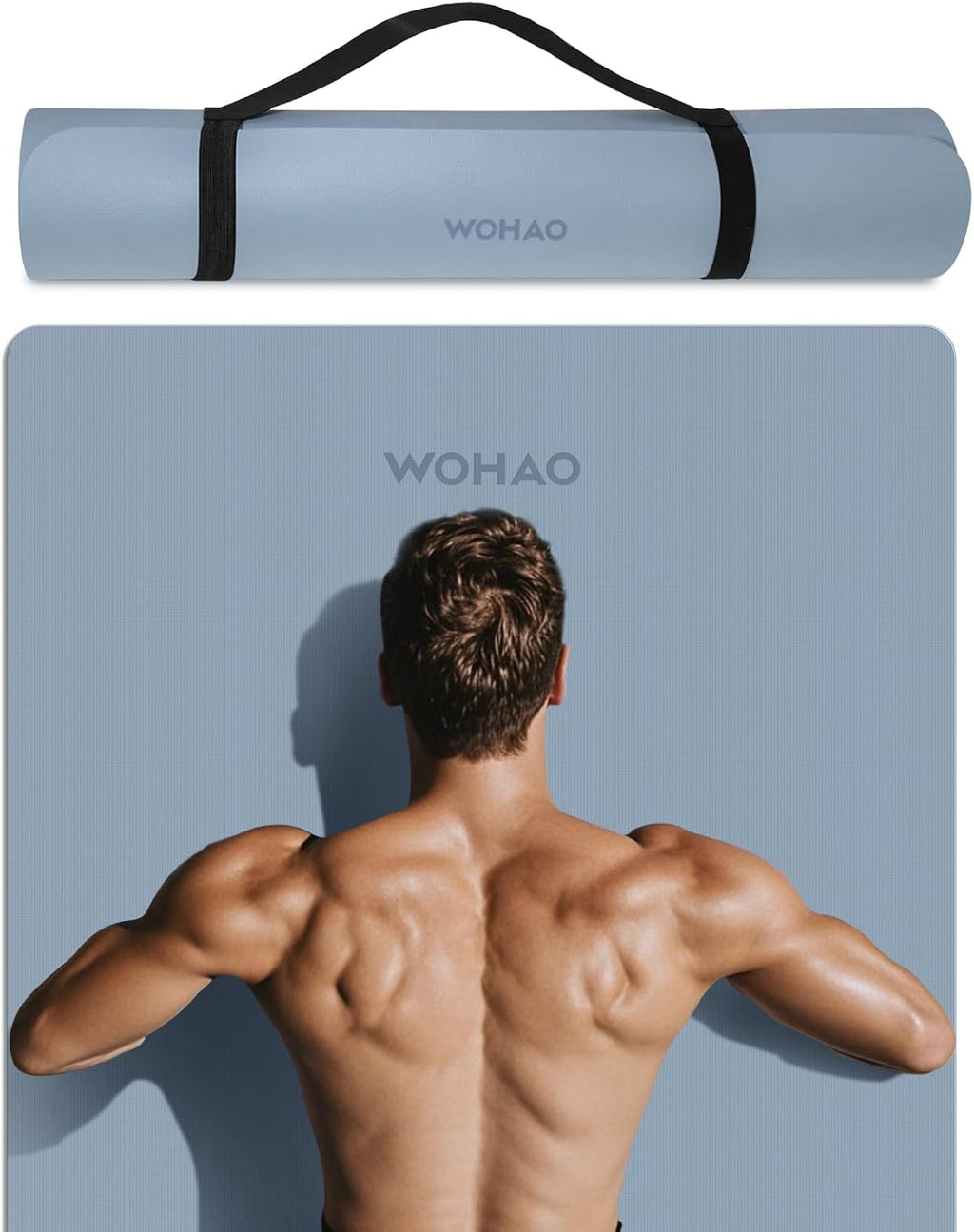 Extra Wide & Thick 8mm Yoga Mat, 72"x31.5"