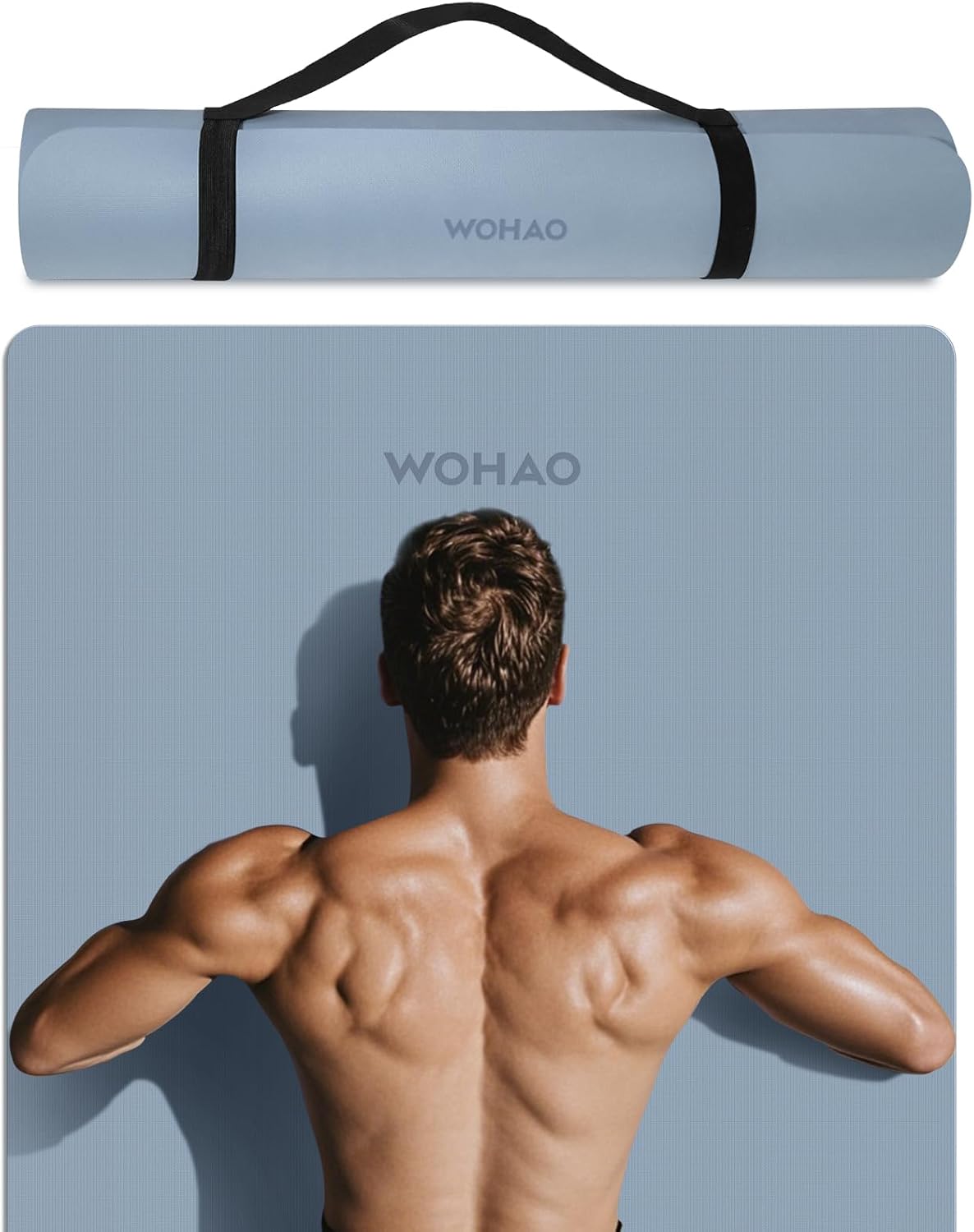 Extra Wide & Thick 8mm Yoga Mat, 72"x31.5"